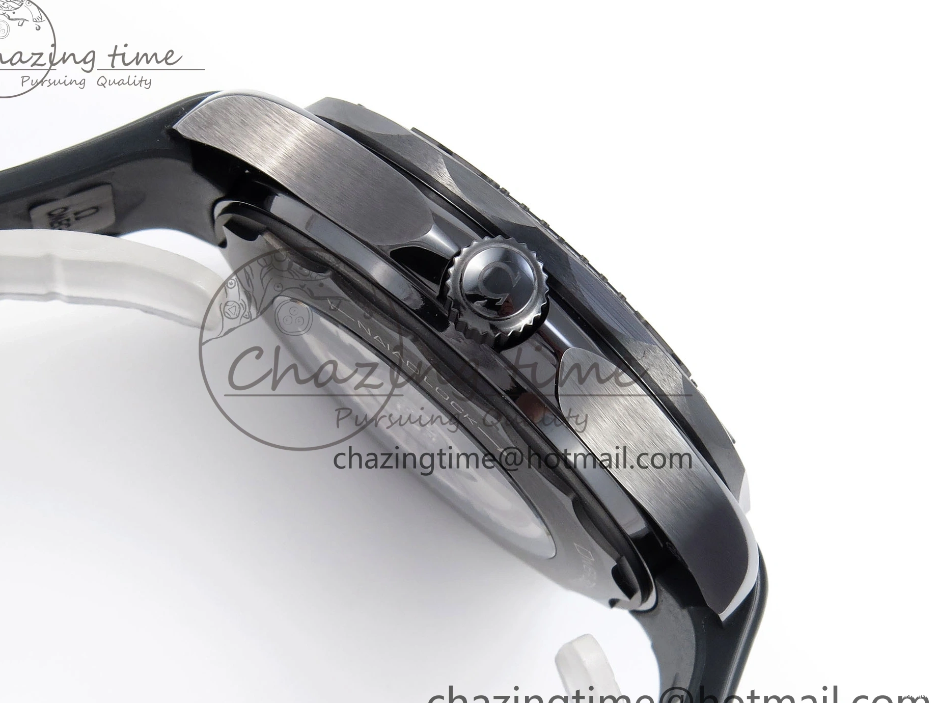 0325 SEAMASTER 300M 43.5MM BLACK CERAMIC VSF 1:1 BEST EDITION BLACK DIAL ON BLACK RUBBER STRAP A FashionForward 7766